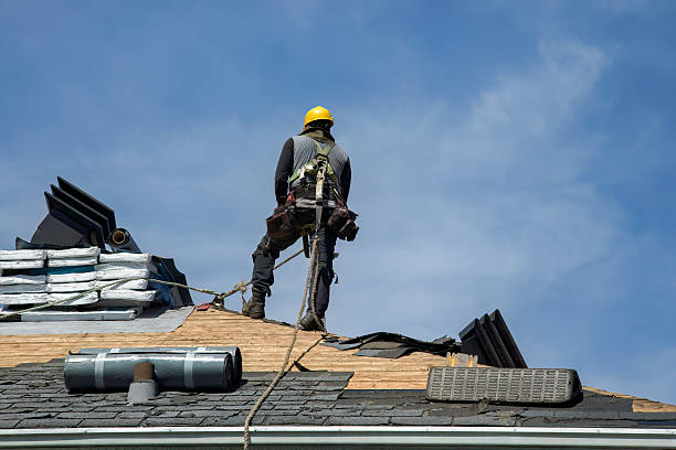 Professional Storm Damage Roof Repair technician working in Latimer, IA
